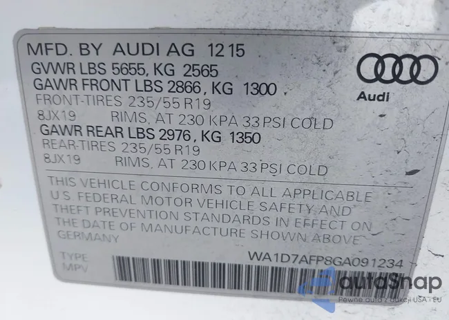 WA1D7AFP8GA091234: 44516763