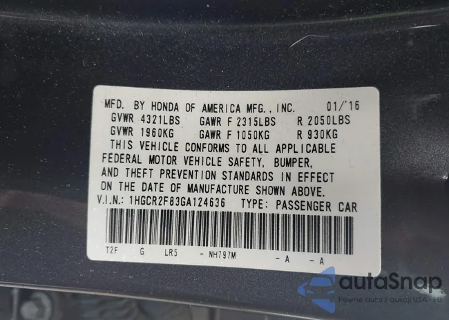 1HGCR2F83GA124636: 44516778