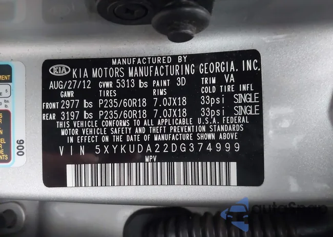 5XYKUDA22DG374999: 44516791