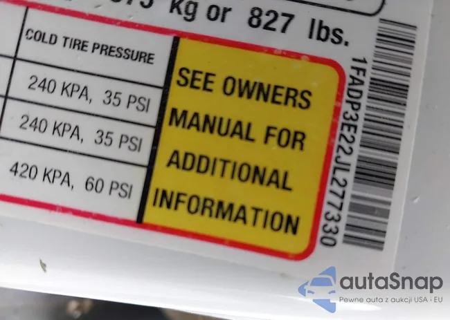 1FADP3E22JL277330: 44516845