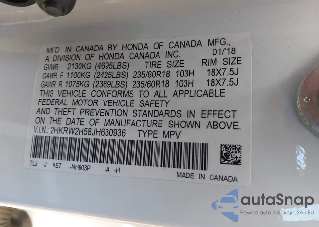 2HKRW2H58JH630936: 44516853