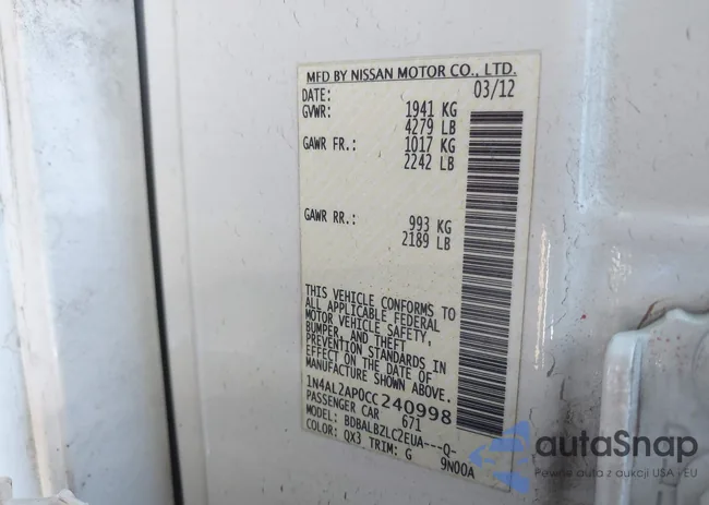 1N4AL2AP0CC240998: 44517014