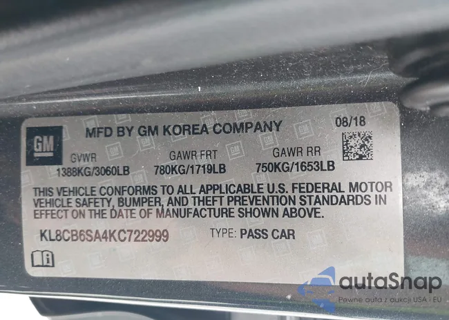 KL8CB6SA4KC722999: 44517045