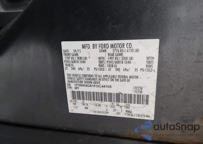 1FM5K8D81FGC44105: 44516416