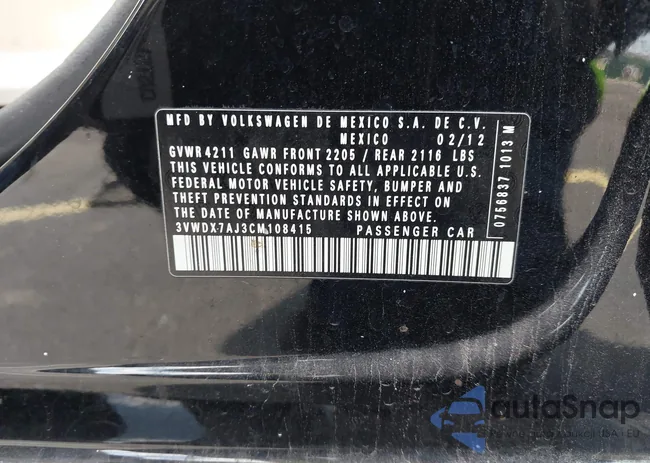 3VWDX7AJ3CM108415: 44516446