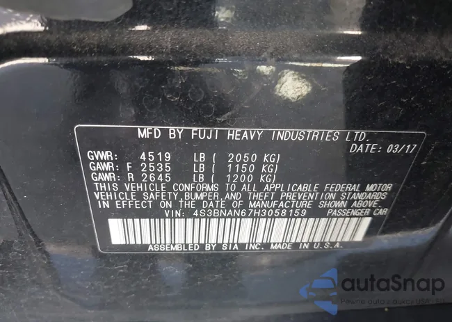 4S3BNAN67H3058159: 44516476