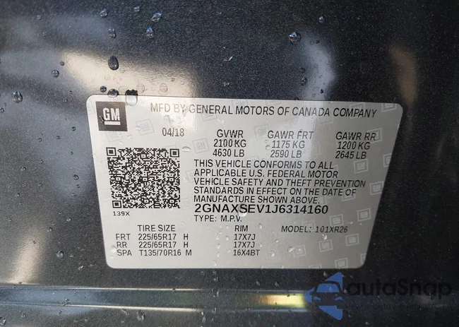 2GNAXSEV1J6314160: 44516487