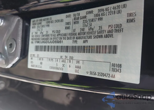 1FMCU0GD3JUD55051: 44516507