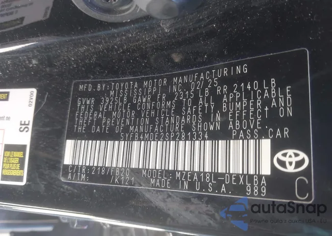 5YFB4MDE2SP281334: 44516538