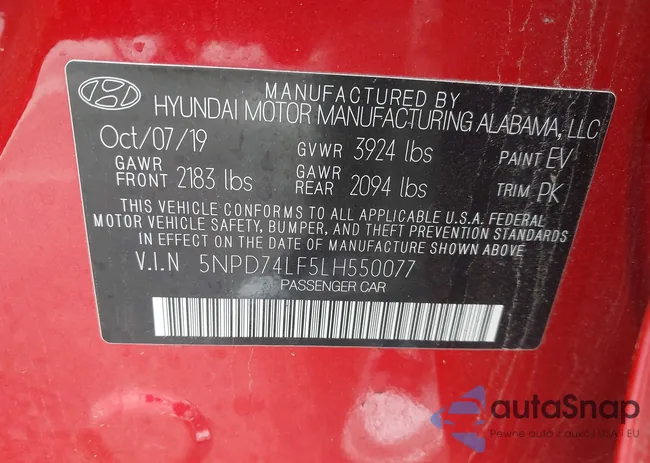 5NPD74LF5LH550077: 44516545