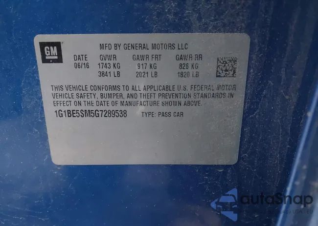 1G1BE5SM5G7289538: 44517892