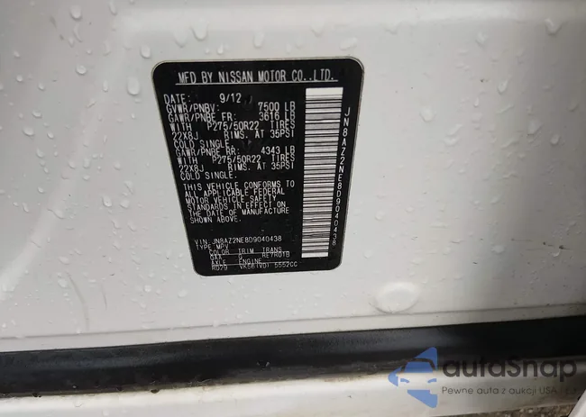 JN8AZ2NE8D9040438: 44518026