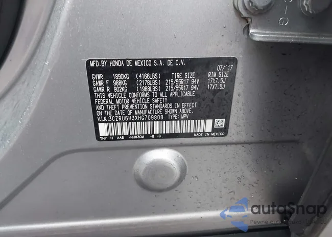 3CZRU6H3XHG709808: 44518164