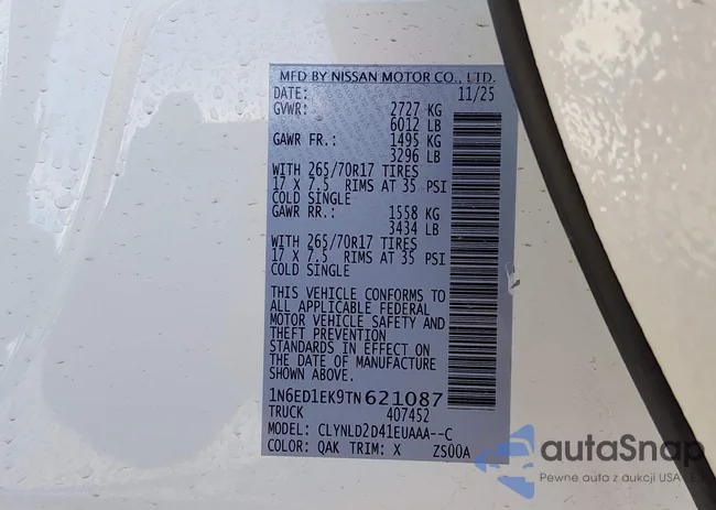 1N6ED1EK9TN621087: 44518970