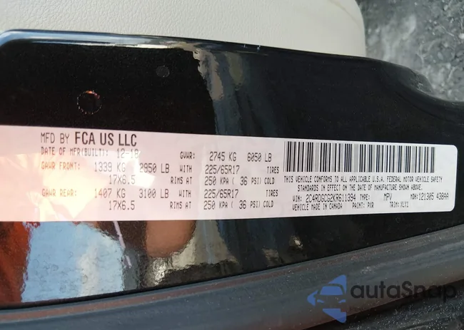 2C4RDGCG2KR611394: 44518976