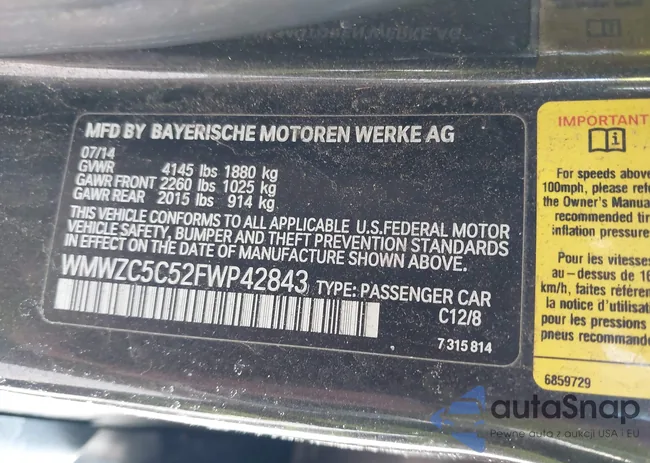 WMWZC5C52FWP42843: 44518997