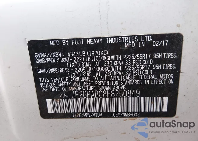 JF2GPABC8H8250849: 44519126