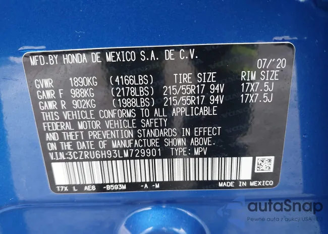 3CZRU6H93LM729901: 44519142