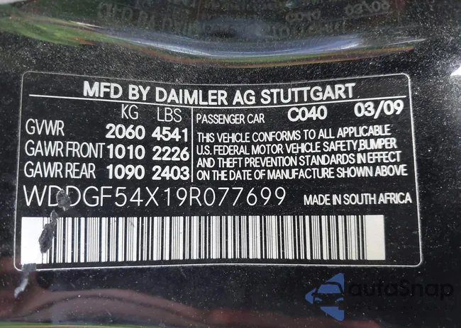 WDDGF54X19R077699: 44518427