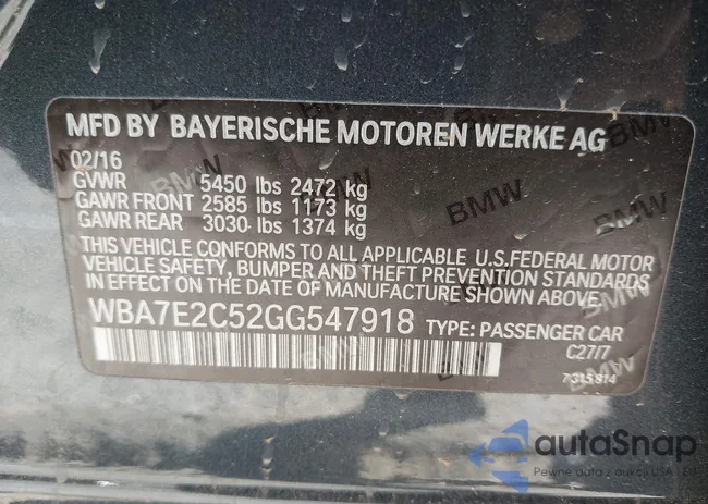 WBA7E2C52GG547918: 44518443