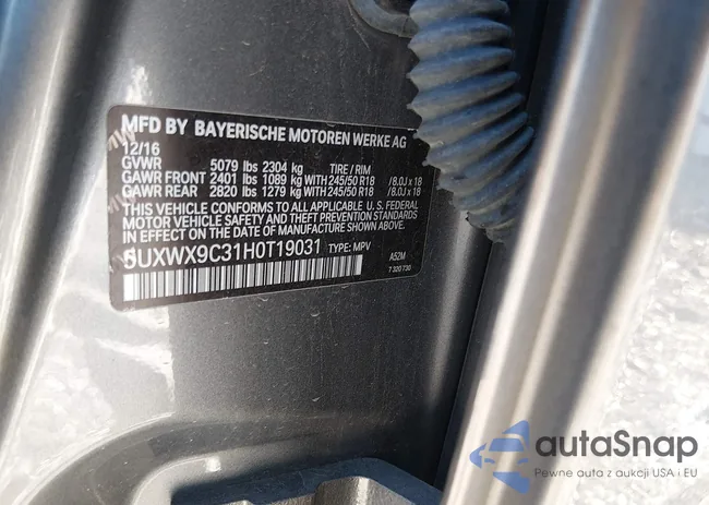 5UXWX9C31H0T19031: 44518583