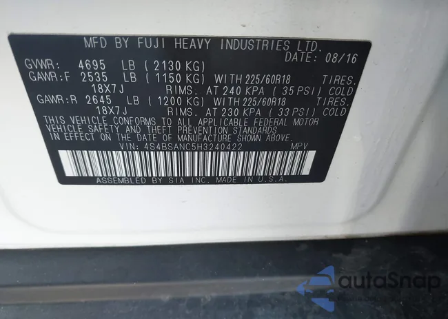 4S4BSANT5H3240422: 44519666