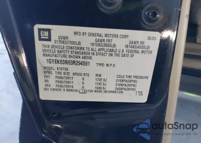 1GYEK63N83R294591: 44519692