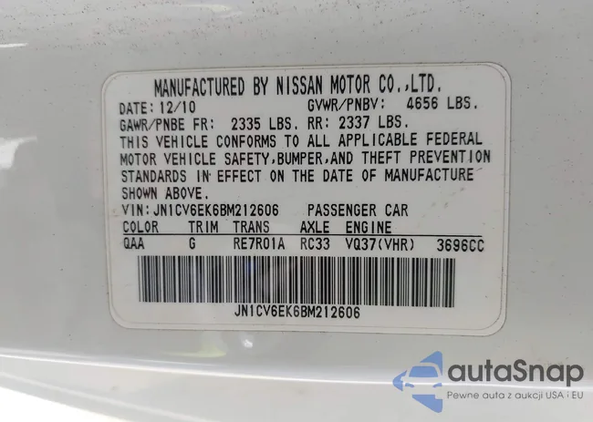 JN1CV6EK6BM212606: 44519881