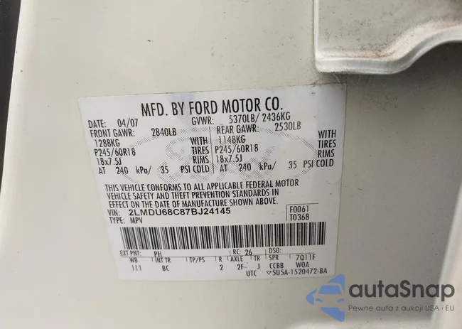 2LMDU68C87BJ24145: 44519933