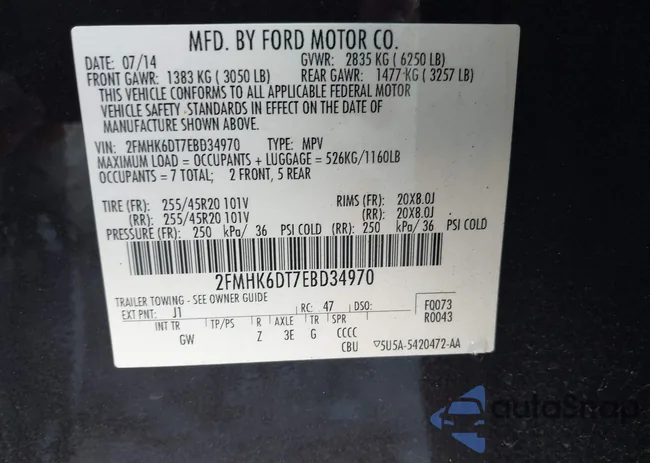 2FMHK6DT7EBD34970: 44519983