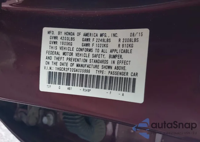 1HGCR2F32GA005996: 44520071