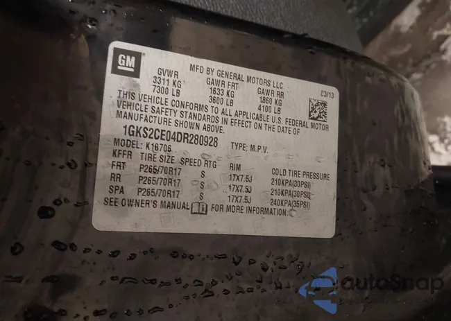 1GKS2CE04DR280928: 44519244