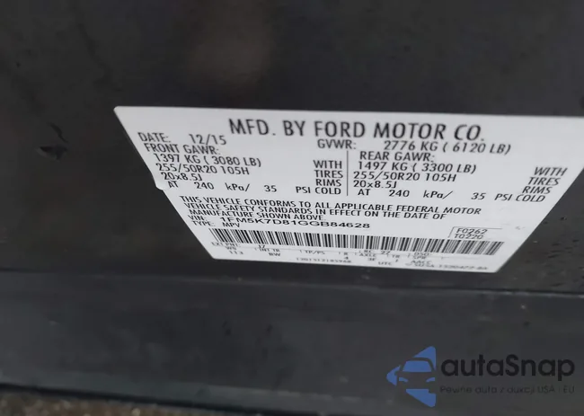 1FM5K7D81GGB84628: 44519331