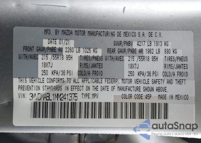 3MVDMABL1MM241375: 44519620