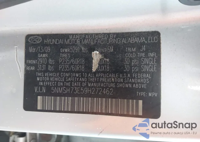 5NMSH73E59H272462: 44520653