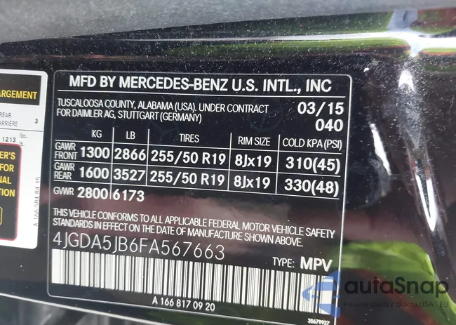 4JGDA5JB6FA567663: 44520743