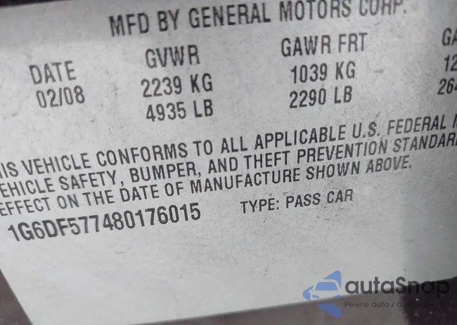 1G6DF577480176015: 44520757