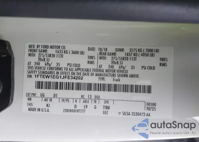 1FTEW1EG1JFE34202: 44520896