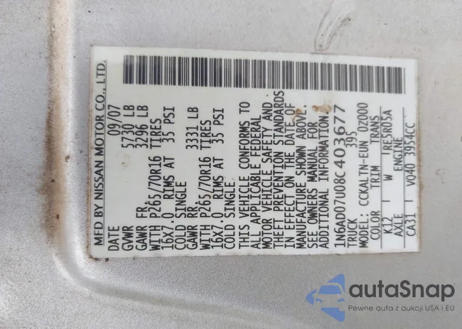 1N6AD07U08C403677: 44520934