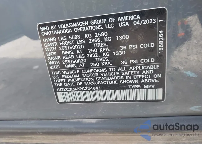 1V2KC2CA3PC224841: 44520996