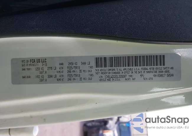 1C4BJWDG2GL229207: 44521038