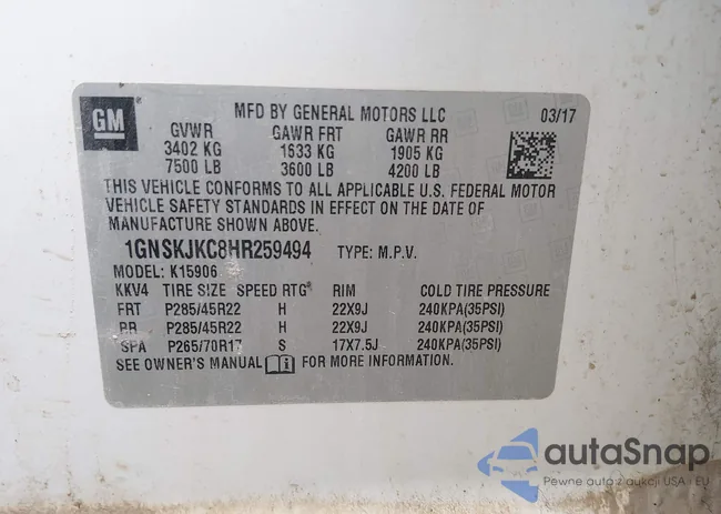 1GNSKJKC8HR259494: 44521041