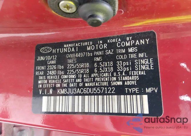 KM8JU3AC6DU557122: 44521084