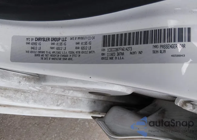 1C3CCCBB7FN614273: 44521173