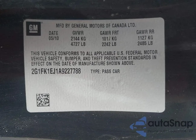 2G1FK1EJ1A9227788: 44521205