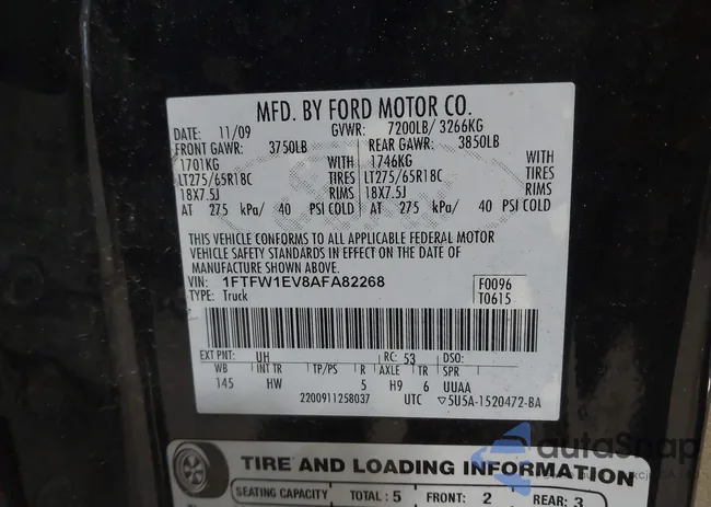 1FTFW1EV8AFA82268: 44520459