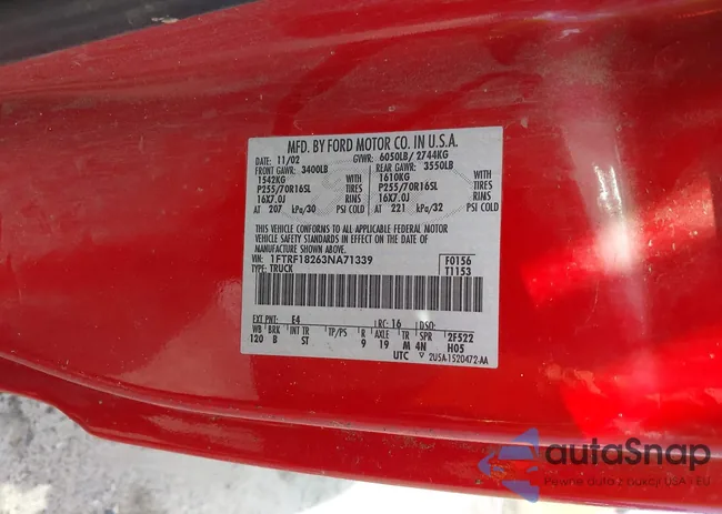 1FTRF18263NA71339: 44520506