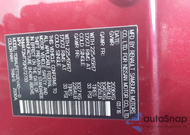 KNMAT2MT7GP672733: 44520596