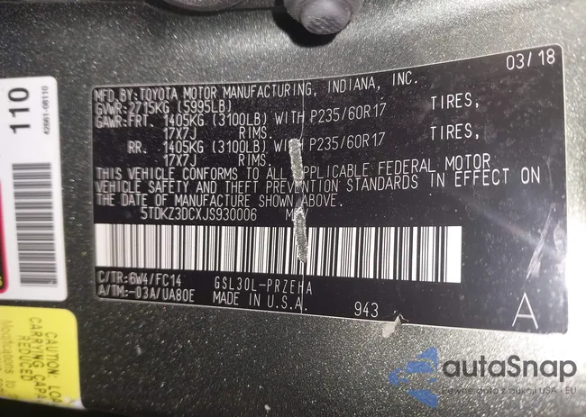 5TDKZ3DCXJS930006: 44520606