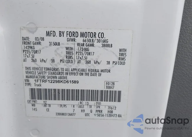 1FTRF12298KD61589: 44522090